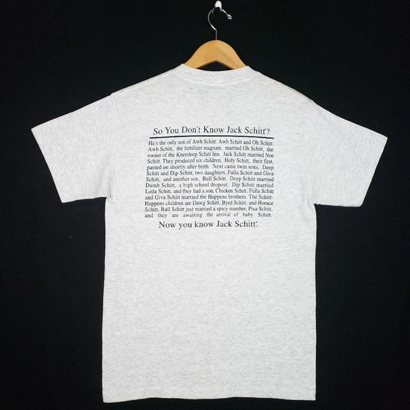 Vintage 90s I Know Jack Shit Funny Schitt Family Story Smokies T-shirt Humor - Picture 6 of 7
